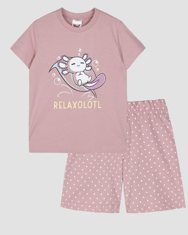 Пижама для девочки (футболка+шорты) Пижама для девочки (футболка+шорты)