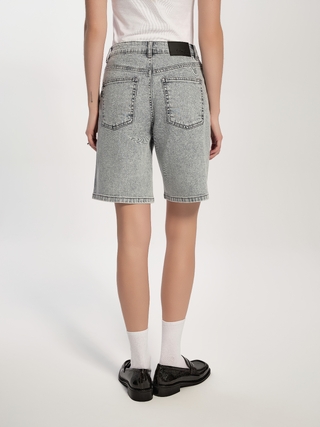 CONTE CON-775 Классические джинсовые шорты серого цвета