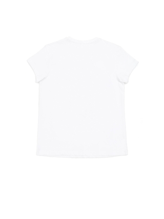 CONTE LD 1116 Белая хлопковая футболка с принтом "Pretty girl"