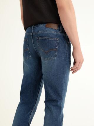 CONTE CNM-04 Джинсы slim из eco-friendly денима с эффектом потёртостей