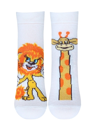 БРЕСТСКИЕ НОСКИ ДЕТСКИЕ 3053 СМФ "Львенок и черепаха" (средней длины)
