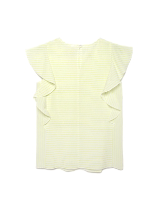 CONTE LBL 1093 Блузка в полоску с широкими воланами