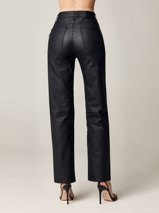 CONTE CON-500 Джинсы прямого кроя с напылением под «под кожу»