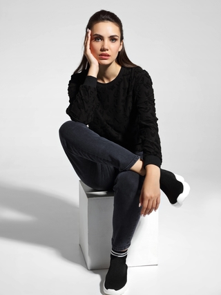 CONTE LD 1050 Ультрамягкий свитшот из фактурного трикотажа