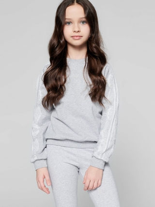 CONTE DD 1074 Хлопковый свитшот с легким мерцанием люрекса