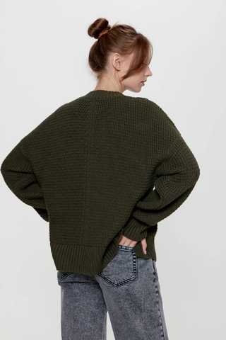 CONTE LDK 224 Удлиненный рельефный джемпер