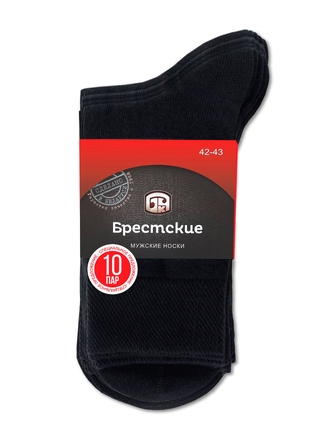 Брестские Носки мужские 2232/10 BASIC (10 пар, средней длины)