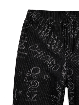 CONTE GRAFFITY Леггинсы с сияющими надписями