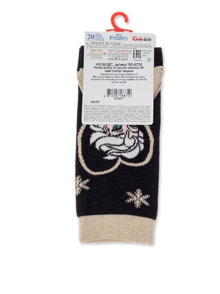 Conte-kids ©Disney Frozen Хлопковые носки с люрексом, стразами и рисунками героев 