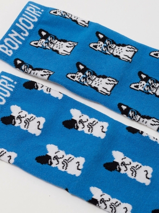 CONTE HAPPY Хлопковые носки с рисунком «French bulldog»