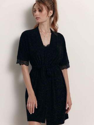 CONTE INSOMNIA LHW 1437 Халат с кружевом для дома