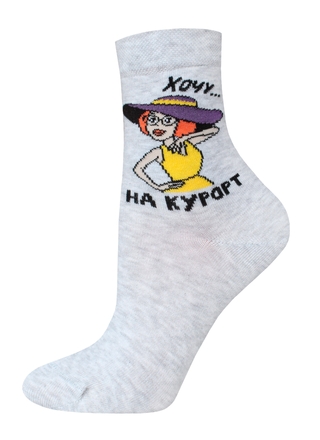 БРЕСТСКИЕ НОСКИ ЖЕНСКИЕ 1159 СМФ "Простоквашино" (средней длины)