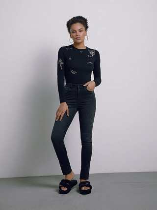 CONTE CON-396 Джинсы skinny с необработанным краем