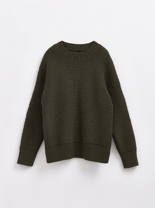 CONTE LDK 224 Удлиненный рельефный джемпер