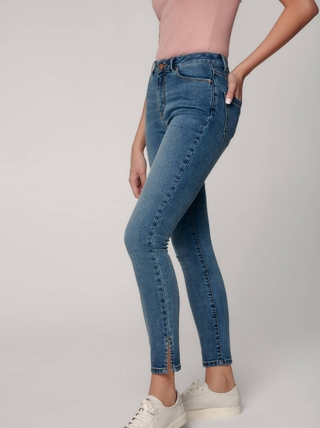 CONTE CON-346 Укороченные еco-friendly джинсы skinny с высокой посадкой