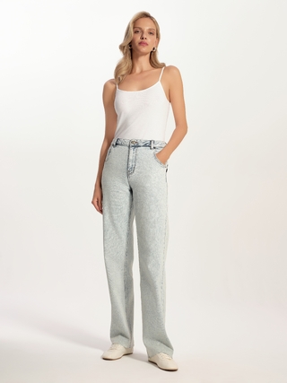 CONTE CON-786 Джинсы straight ULTRA LONG с необработанным краем