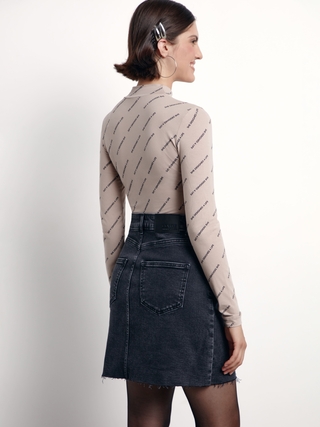 CONTE LBD 1776 Боди из хлопка с воротником-стойкой и рисунками "Moon"