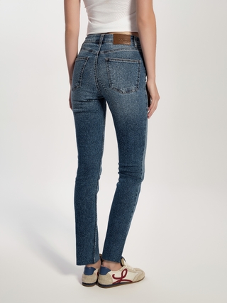 CONTE CON-721 Джинсы skinny с эффектом потёртостей и необработанным краем