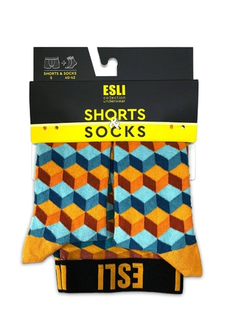 ESLI MS001 трусы мужские+носки мужские
