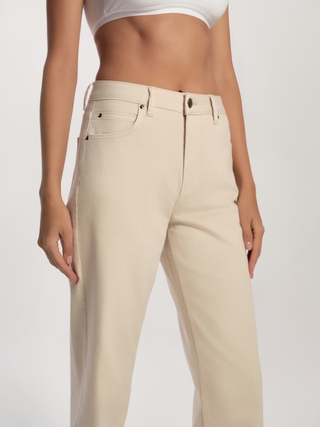 CONTE CON-735 Джинсы straight из eco-friendly денима с необработанным краем