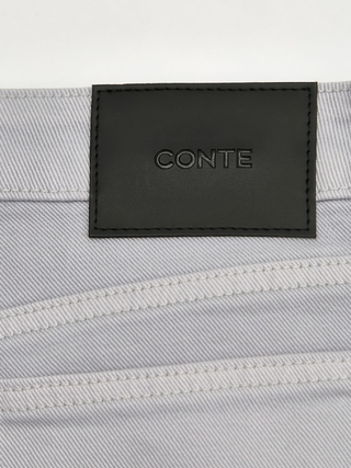 CONTE Серые джинсы loose с лавандовым оттенком CON-943