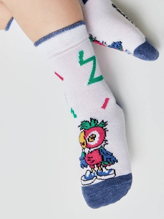 БРЕСТСКИЕ НОСКИ ДЕТСКИЕ 3053 СМФ "Попугай Кеша" (средней длины)