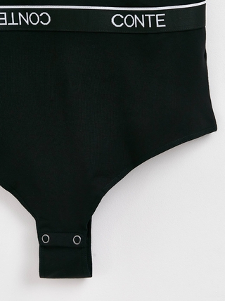 CONTE BLACK&WHITE LBT 2248 Боди с перекрестными бретелями из премиального бамбука