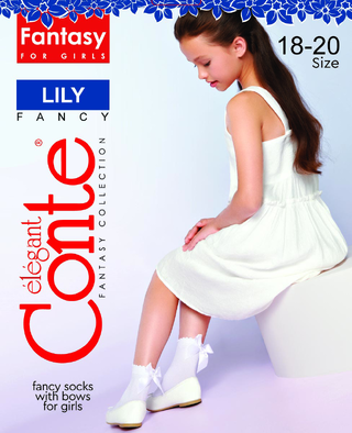 CONTE LILY Носки с бантом для девочек CONTE LILY Носки с бантом для девочек