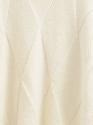 CONTE LDK225 Удлиненный фактурный джемпер с геометрическим рисунком