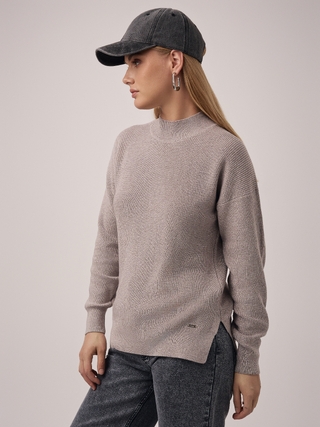 CONTE Джемпер прямого силуэта с невысокими разрезами по бокам LDK 2388