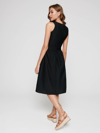 CONTE LPL 1140 Платье А-силуэта без рукавов из вискозы премиального качества