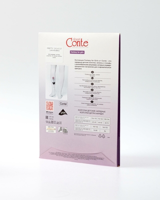 CONTE PRETTY Колготки из микрофибры с рисунком и декором 