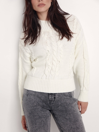 CONTE LDK 241 Фактурный джемпер с V-образной горловиной