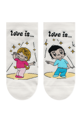 БРЕСТСКИЕ НОСКИ ЖЕНСКИЕ 1163 LOVE IS (укороченные)