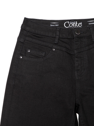 CONTE CON-283 Джинсы Mom Slim из премиального денима Premium Stay Black