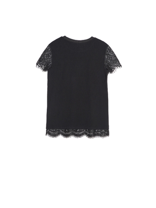 CONTE LD 1033 Фактурный топ из вискозы премиального качества с кружевом