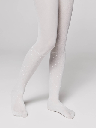 CONTE MILANA Колготки с имитацией гольфов в горошек 