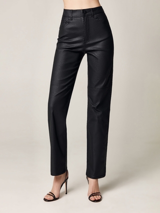 CONTE CON-500 Джинсы прямого кроя с напылением под «под кожу»