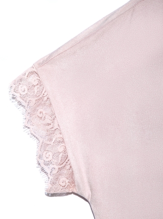 CONTE LD 917 Топ с эффектом замши и деликатным кружевом