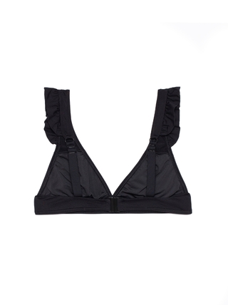 CONTE VIBES BLACK Лиф с мягкими чашками и воланами