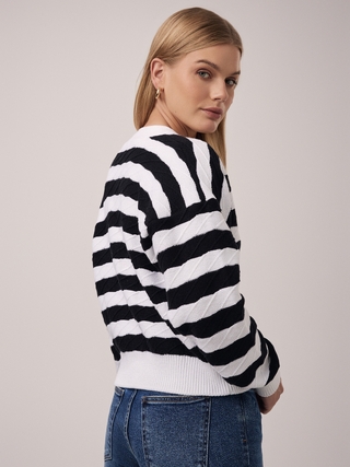 CONTE Укороченный кардиган на пуговицах с V-образным вырезом LDK 23101