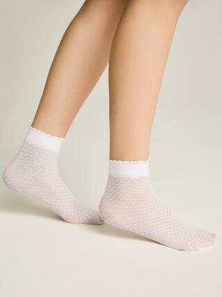 CONTE Тонкие носки с ажурным геометрическим рисунком JULIA