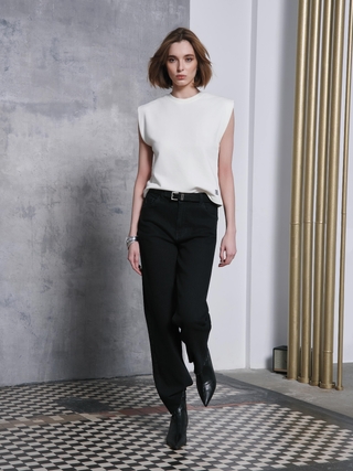 CONTE CON-621 Джинсы прямого кроя из eco-friendly денима с необработанным краем