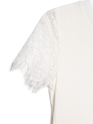 CONTE LD 1033 Фактурный топ из вискозы премиального качества с кружевом