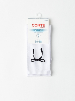 CONTE ACTIVE Удлиненные женские хлопковые носки