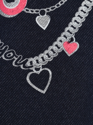 CONTE PUNK FUN Джеггинсы с оригинальным рисунком "Цепочки" 