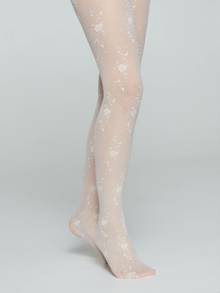 CONTE SOFIA Тонкие эластичные колготки с цветочным рисунком 