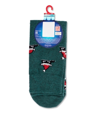 DIWARI Новогодние носки с пушистой нитью «Xmas cat»