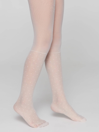CONTE MILANA Колготки с имитацией гольфов в горошек 