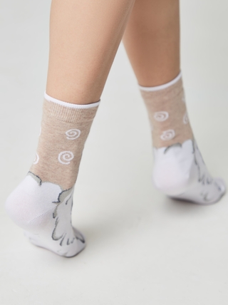 CONTE HAPPY Хлопковые носки с рисунками "Овечка и барашек"